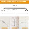 18 Inch Shower Grab Bar 2 Pack Brushed Nickel SUS304