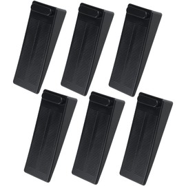 Door Wedge Rubber, Door Wedges Non-Slip Rubber, Pack of 6 Door Stopper Wedges, Non-Toxic and Odourless, Rubber Door Stopper for All Hard Floors, Balcony Door, Bathroom, Bedroom Door
