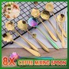 8X Spoon Long Handle Dessert Tea Coffee Mixing Spoon Stainless