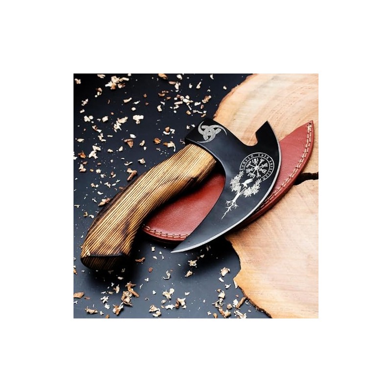 SHINY CRAFTS -Viking Pizza Cutter Axe Pizza Axe Viking Hatchet