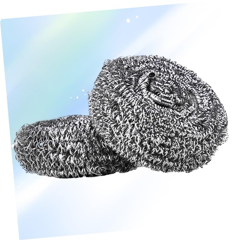 Ciieeo 6pcs Stainless Steel Spiral Scrubbers Kitchen Cleaning for Dishes