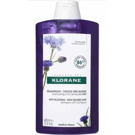 Shampoo Klorane Antiamarillamiento Para Canas Centaury 400ml