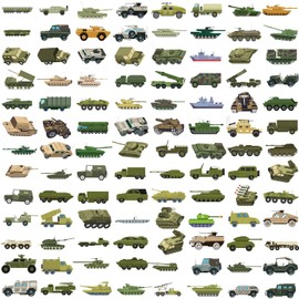 Military Sticker Tactical Military Fan Sticker Set 100 Pieces Cute Decoration for Car Laptop Skateboard Bicycle Moped Motorcycle Bicycle Computer Suitable for Adults Children