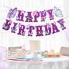 Butterfly Birthday Banner, Purple, Pink, and Gold, Party Decoration