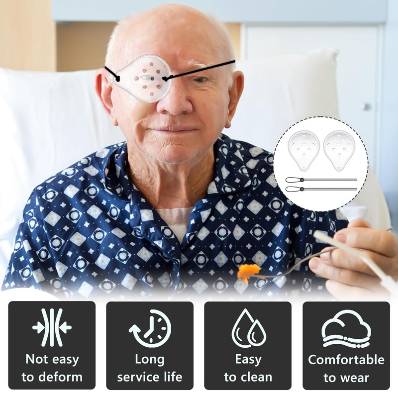 4 Pcs Eye Shield After Cataract Surgery, Transparent Eye Shield,