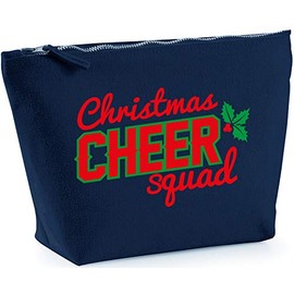 Hippowarehouse Christmas cheer squad printed make up cosmetic wash bag 18x19x9cm