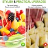 Wooden Fruit Forks,400 Pcs Mini Two Prongs Wooden Cocktail Fork