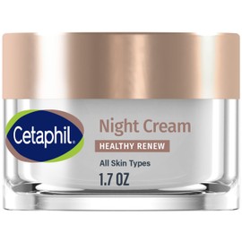 Cetaphil Healthy Renew Skin Tightening Night Cream 1.7 Oz, Wrinkle Repair Cream for Face with Peptides, Retinol Alternative Cream For Sensitive Skin, Fragrance Free