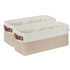 DULLEMELO 2-Pack Bathroom Baskets for Toilet, Small Storage Bins for