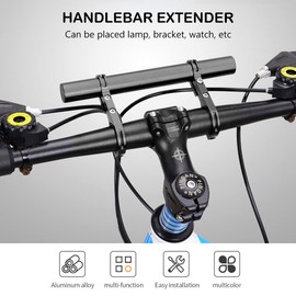Bicycle Handlebar Extension, Bicycle Handlebar Extension, Handlebar Extender, Bicycle Handlebar Extender, Bicycle Extender, Bicycle Extender Holder, for Bicycle Speedometer Torch Lamp Phone Mount