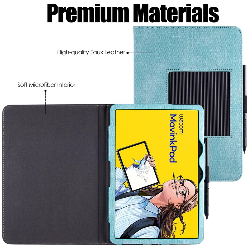 BOZHUORUI Case for Wacom MovinkPad 11 Tablet,Mint Green