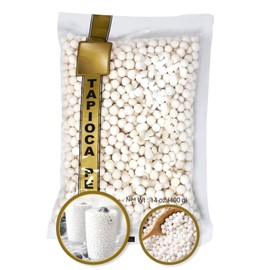Tapioca Pearls, Tapioca Balls, White Tapioca Pearls For Boba Tea, 14 oz (Large)