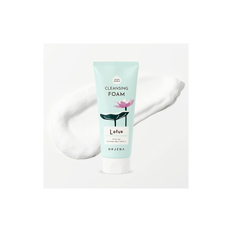 ORJENA Smile Day Cleansing Foam Lotus 180ml – Espuma Facial