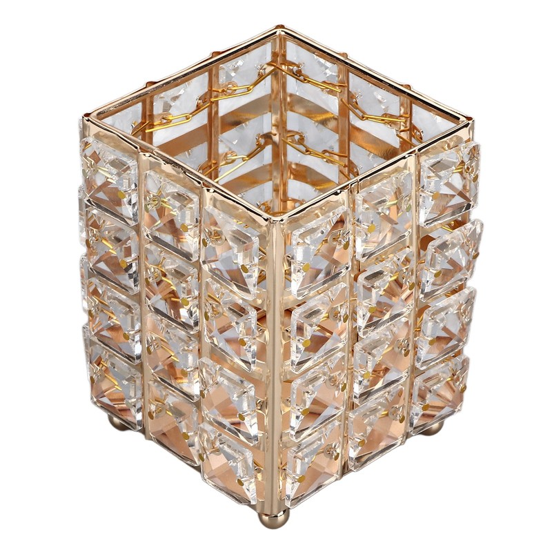 European Style Crystal Storage Box Crystal Jewelry Trinket Box Square