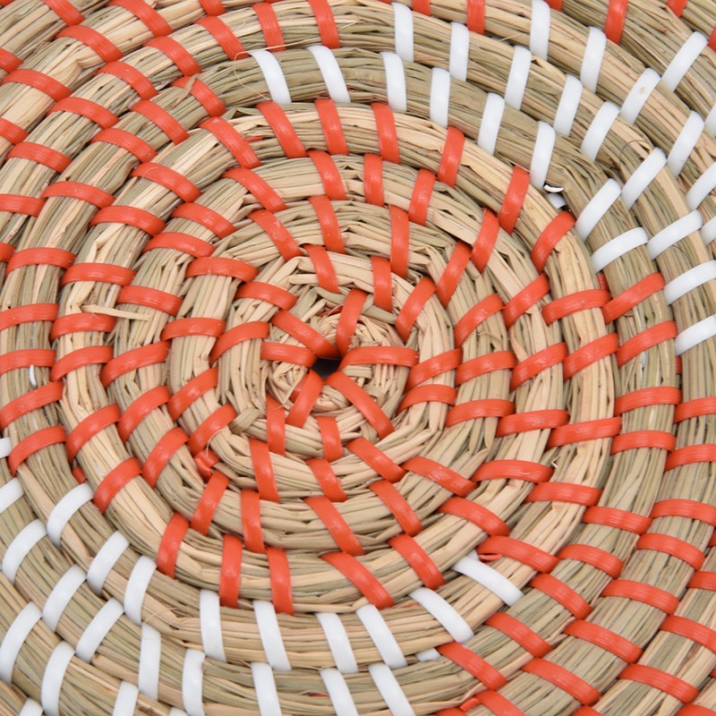 Wall Basket Natural Rattan Exquisite Rustic Decorative Hanging Woven Wall