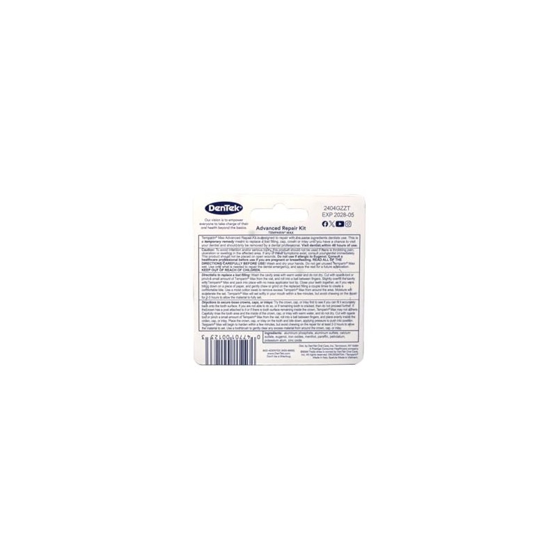 DenTek Temparin One Step Max Hold Cap Filling Treatment
