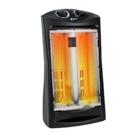 BEYOND HEAT 1500 Watt Electric Quartz Infrared Radiant Tower Heater, Portable Space Heater with Tip-Over and Overheat Protection, Fast Heating Heater Quiet and Safe for Office Indoor Use Home Bedroom