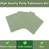 ZJJZOAA 75 Pcs Sage Green Party Supplies,7 Inch Party Dessert