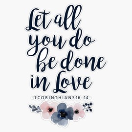 Bible Verse Bumper Sticker Vinyl Decal 5 inches