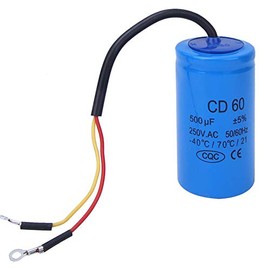Condensador CD60 500uf de Arranque 250VAC Para Motores de Frigoríficos, Aire Acondicionado y CA