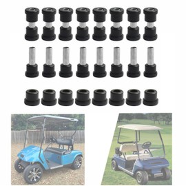 EZGO TXT Spring Bushing Kit – Leaf Spring Shackles Polyurethane Bushing Sleeve for 1994-Up EZGO TXT/Medalist & 1981-Up Club Car DS, Replace OEM 70289-G02 70291G-01 1015583 1012303