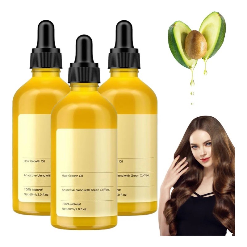 Veganic Natural Hair Growth Oil, Aceite Natural Para El