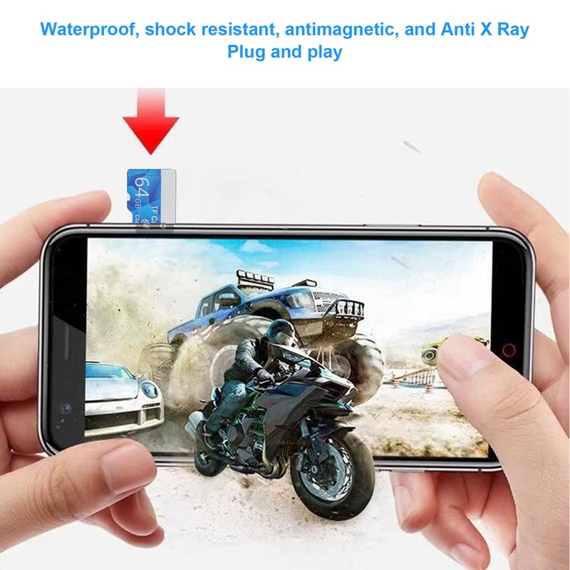 TF Card, High Speed Micro Memory Card, Class 10, Waterproof,