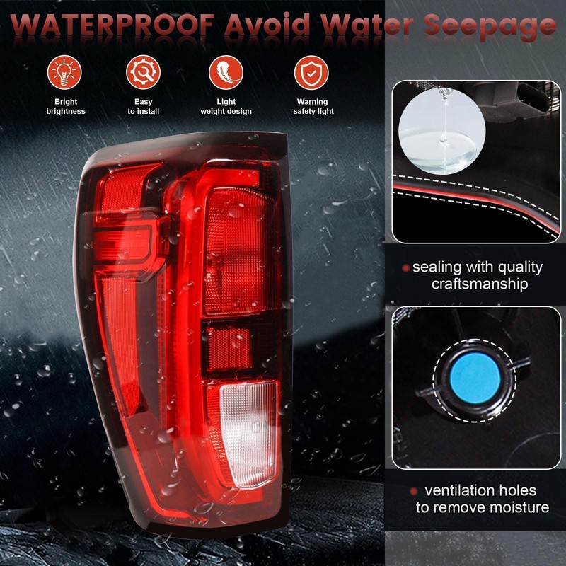 CONLLCON Tail lights Assembly Compatible with 2019-2024 GMC Sierra 1500