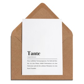 Aunt: Card with Envelope - Aunt Definition