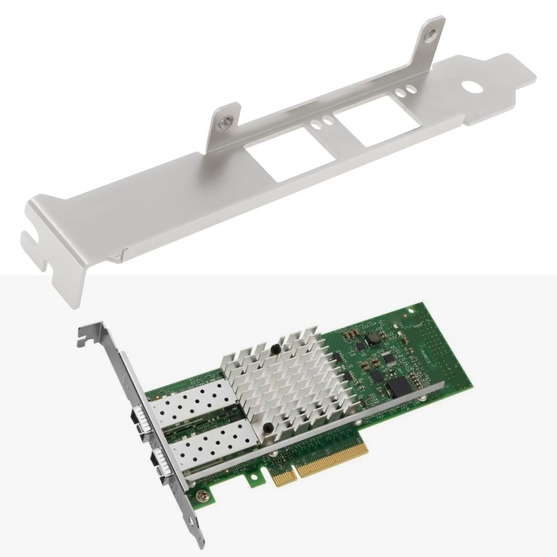 eMagTech 2pcs Computer Network Card Full Height Bracket Compatible with