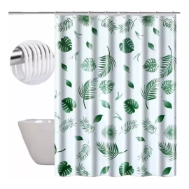 MINI BOXX Cortinas Para Baño Ducha Con Ganchos Impermeable Y Antimoho
