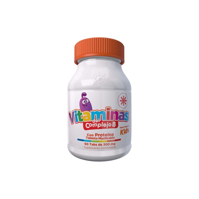 Essential Nutrition, Vitamina Kids (Complejo B) 60 Tabletas masticables de