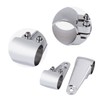 Chrome Motorcycle Headlight Side Mounting Front Fork Bracket for 35mm‑41mm