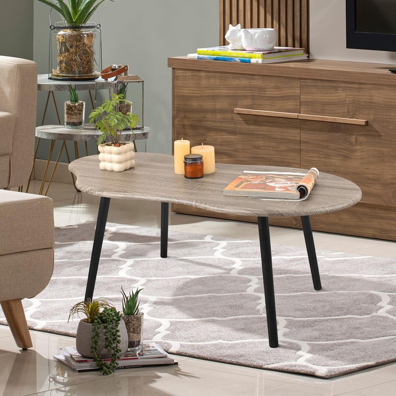 Small Coffee Table Cloud Shaped Living Room Tables Farmhouse Rustic