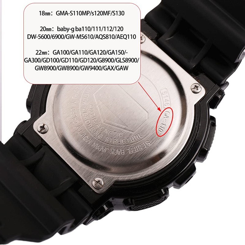 MCXGL Suitable for Resin Strap Keeper loop Replacement for Casio