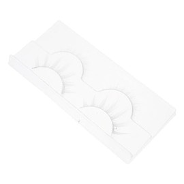 FOMIYES White Eyelashes 2 Pairs White False Eyelashes Blue Contacts for Eyes Kawaii Makeup Full Strips Eyelash White Individual Lashes Lashes Faux Lashes Chemical Fiber 5d Tool Cosmetic