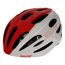 AWE® AWESprint™ Adult In Mould E-Bike/Bike Helmet White/Red 58-61cm *FREE 5 YEAR CRASH REPLACEMENT*