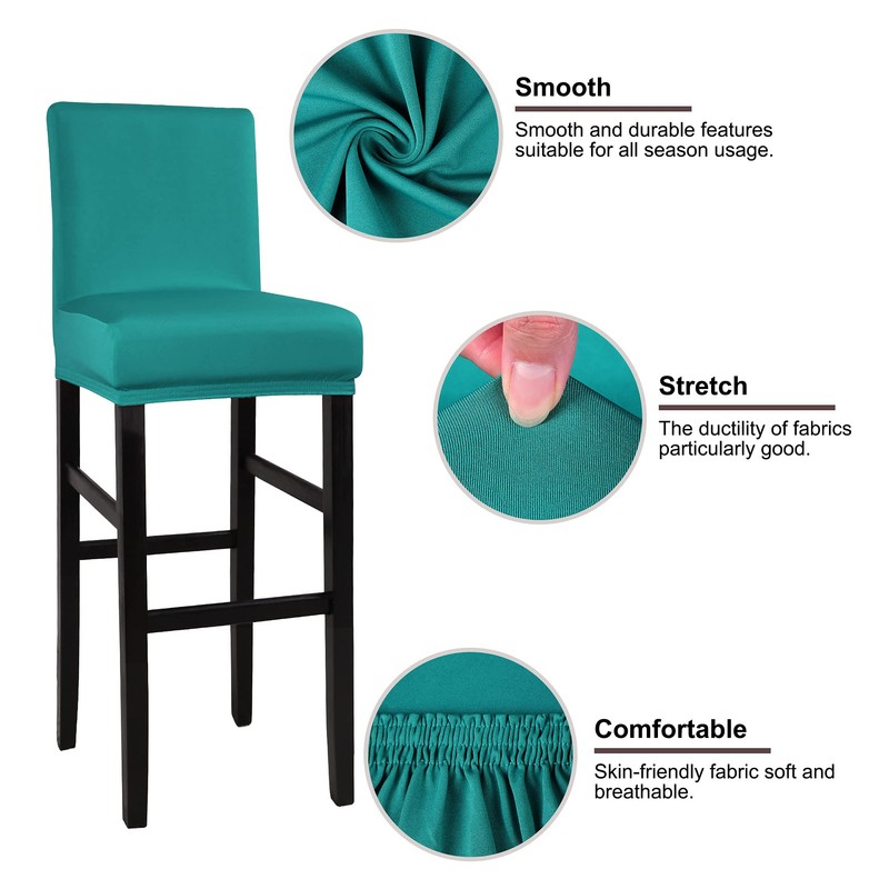 PiccoCasa Chair Cover, Bar Stool Cover, Counter Stool, Elastic Material,