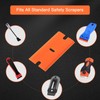 NEWISHTOOL Plastic Scraper With 300 PCS Double Edged Replacement Blades