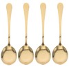 Ciieeo 4pcs Stainless Steel Spoon Catering Serving Spoon Large Serving
