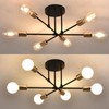 ZYDTRIP Sputnik Chandelier Ceiling Light, Adjustable Ceiling Lights Living Room