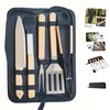 Multifunctional BBQ Grill Tool Set/Barbecue, 5 Pieces with Carry Bag,