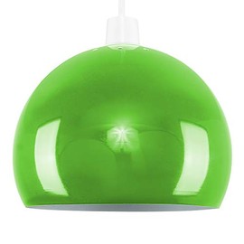 MiniSun | Mini Retro Gloss Green Metal Dome Ceiling Light Shade | Pendant Lights, Home Décor & Improvement Essential
