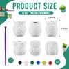 Tanlade 12 Set Paint Your Own Ceramic Planters Mini Owl