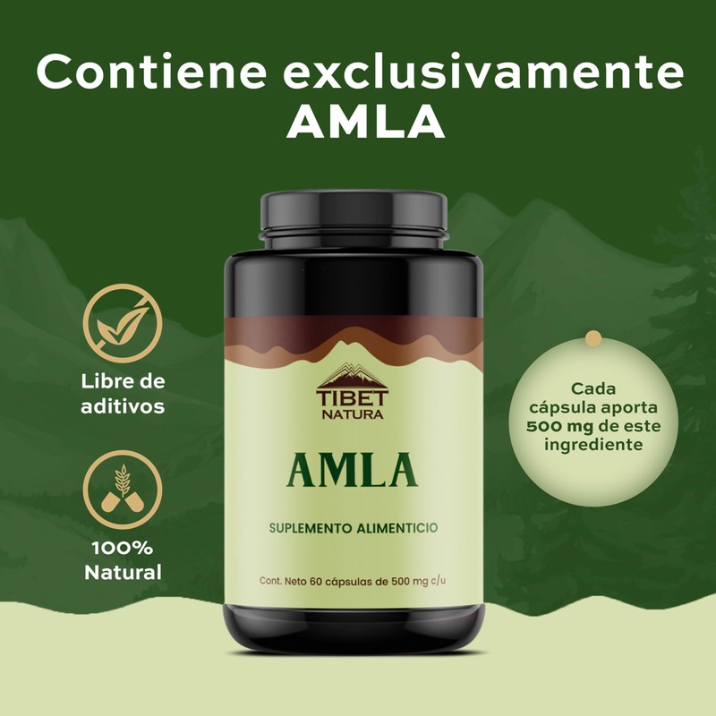 TIBET NATURA - Amla 60 Cápsulas 500 mg c/u -