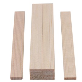 RDEXP Mini 4" Length Smooth Square Sticks for DIY Crafts Carving Bamboo Wood Model Building Construction Set of 10