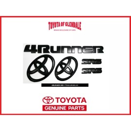 Toyota 2010-2024 TOYOTA 4RUNNER SR5 BLACKOUT EMBLEM OVERLAY KIT GEN OEM PT948-89180-02