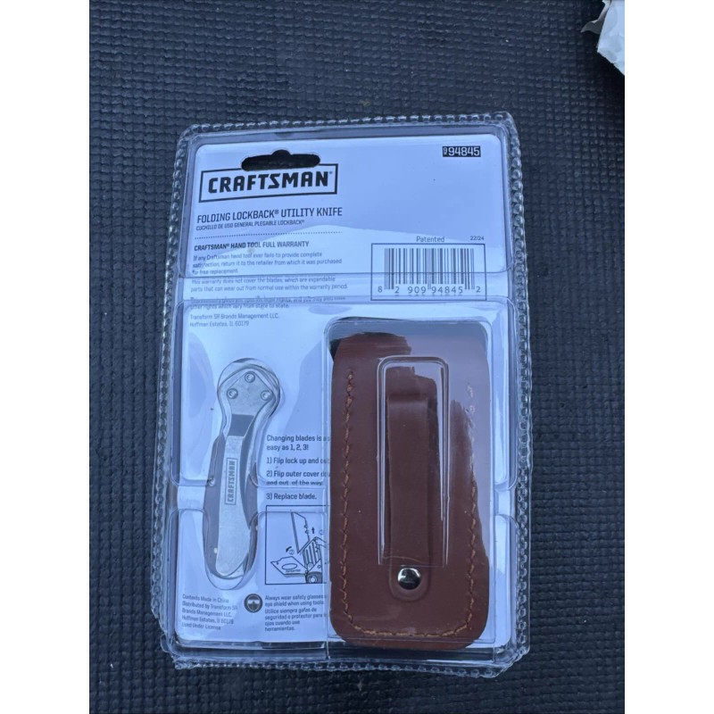Craftsman Sears Craftsman Nos Folding Lockback Utility Knife 94845 Wood