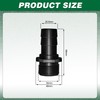 LONGRUNNEW Pond Hose Fittings Adapter, PVC Tube Fitting, Adapter, Black,