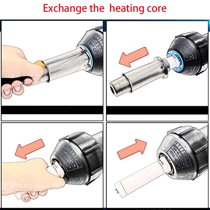 1600W Plastic Hot Air Welder Heating Gun PVC Vinyl Rod